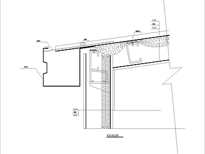 现代其他节点详图 外挂天沟节点详图 施工图