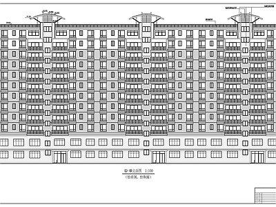 现代住宅楼建筑 高层商住楼建筑图 施工图