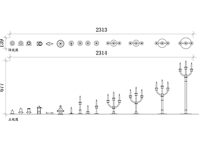 现代摆件 蜡烛烛台平面图 蜡烛烛台结构图 蜡烛烛台设计图 蜡烛烛台布局图 蜡烛烛台使用图 施工图