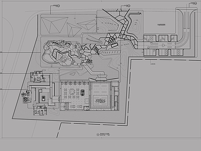 现代简约小区景观 天津北辰青光 示范区 施工图