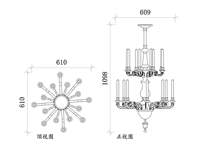 法式灯具图库 巴洛克吊灯平面图 巴洛克吊灯结构图 巴洛克吊灯设计图 巴洛克吊灯布局图 巴洛克吊灯安装图 施工图