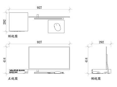 现代电器 电视监视器平面图 电视监视器结构图 电视监视器设计图 电视监视器布局图 电视监视器安装图 施工图