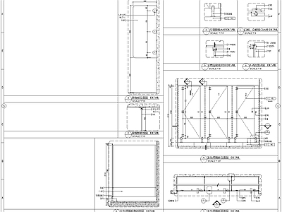 现代其他节点详图 间断 施工图