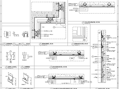 现代其他节点详图 挂板节点 施工图