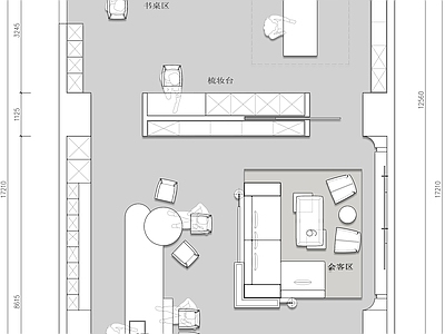 现代展厅 高定材料展厅 施工图