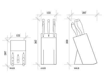 现代厨房设施 刀架平面图 刀架结构图 刀架设计图 刀架布局图 刀架安装图 施工图