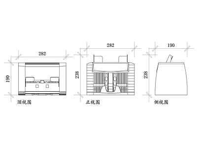 现代电器 点钞机平面图 点钞机结构图 点钞机设计图 点钞机布局图 点钞机使用图 施工图