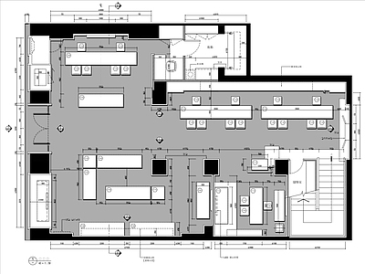 现代珠宝店 150㎡ 品牌珠宝店 平面布局图 施工图