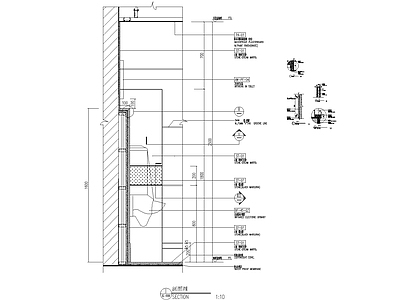 现代其他节点详图 小便斗 施工图