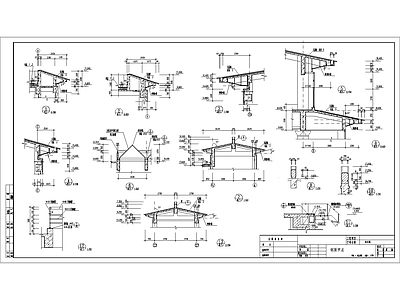 现代其他节点详图 屋面节点图 施工图