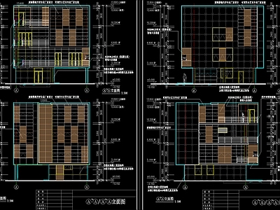 现代别墅建筑 自建房别墅方案 施工图