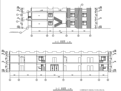 现代其他居住建筑 养老院建 施工图