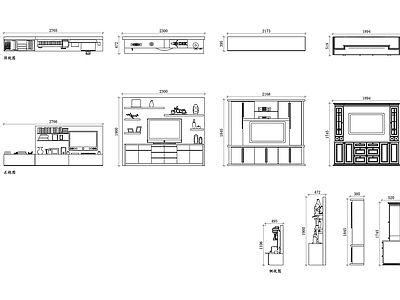 现代柜子 电视柜平面图 电视柜结构图 电视柜设计图 电视柜布局图 电视柜安装图 施工图