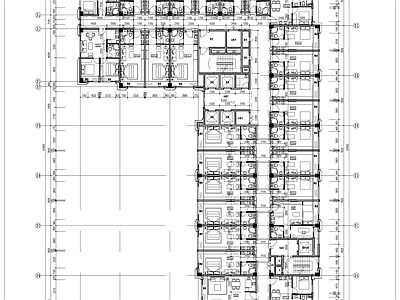 现代其他居住建筑 西安鸿基新城 24号地块 L型公寓 施工图