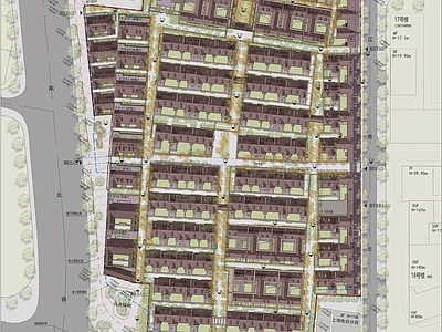 欧式别墅建筑 上海弘安里 海派别墅 平面图 施工图