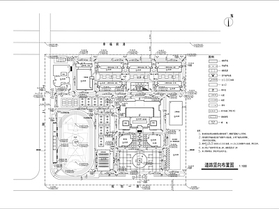 现代规划设计 市级职业技工 规划设计含单体 施工图