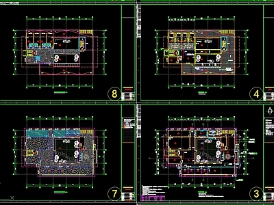 现代办公楼建筑 办公楼 办公综合楼 施工图