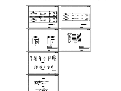 现代其他节点详图 标准路段标线布置 地面标线大样图 导向箭头大样图 出标线大样图 施工图