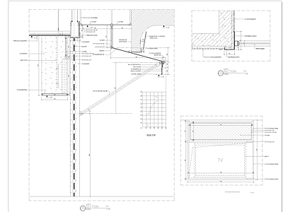 现代其他节点详图 隔断 施工图
