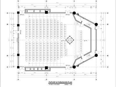 现代新中式报告厅 多功能厅 大 礼堂 阶梯教室 施工图