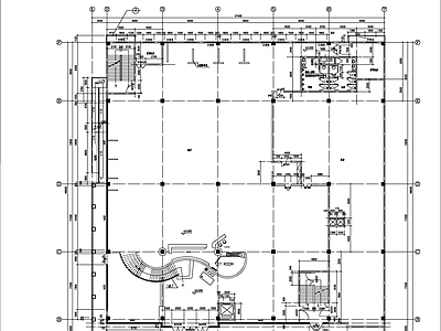 现代办公楼建筑 综合大楼建筑图 多层办公楼 施工图