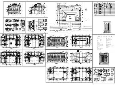 现代酒店建筑 现代多层旅馆建筑 多层 施工图