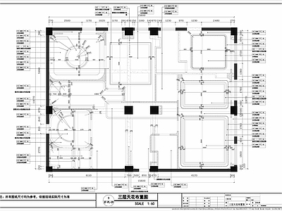 现代整体办公空间 办公空间 办公楼 大堂 董事长办公室 施工图