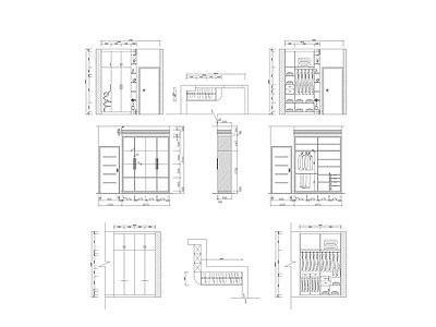 现代综合家具图库 户外家具 露营 施工图