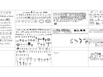 现代综合家具图库 家具 车 工程车 施工图