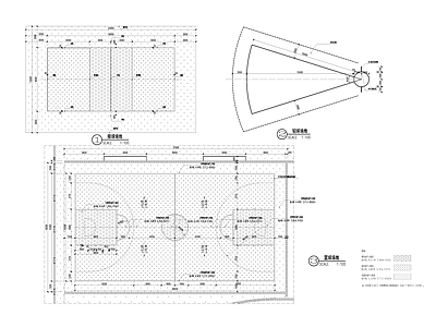 现代校园景观 排球场 铅球场 施工图