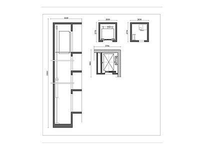 现代电梯厅 商用电梯平面图 商用电梯立面图 商用电梯布局图 商用电梯设计图 商用电梯配置图 施工图