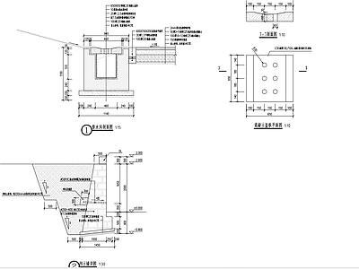 给排水节点详图 排水沟节点 施工图