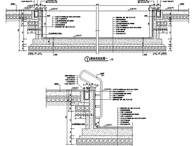 其他节点详图 别墅游泳池节点 泳池节点详图 施工图