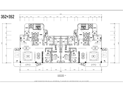 现代住宅楼建筑 第四代住宅 招商西安序 施工图