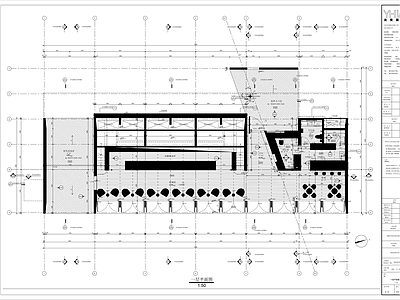 现代图书馆 休闲书吧平面图 阅览室平面图 书店平面图 施工图