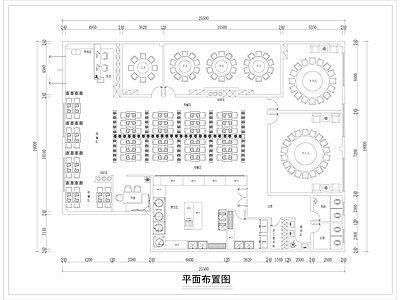 西餐厅 现代餐厅平面方案 施工图