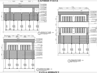 现代商业景观 商业外街标准 标准 施工图