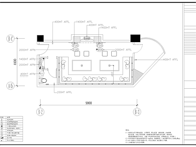 现代酒店 ktv包间 施工图