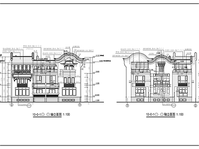 现代住宅楼建筑 芙蓉古城图纸 施工图