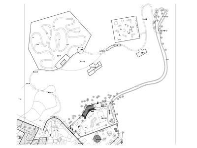 景观平面图 无动力乐园 真人CS 卡丁车越野车场地 营地规划 游乐园平面图 施工图