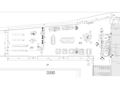 现代新中式自助餐厅 自助餐厅 超市 便利店 西餐厅 施工图