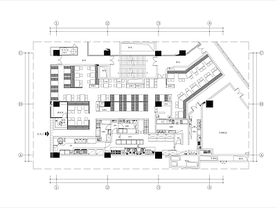 现代中餐厅 主题餐厅 农家乐 亲子餐厅 包厢 海鲜餐厅 施工图