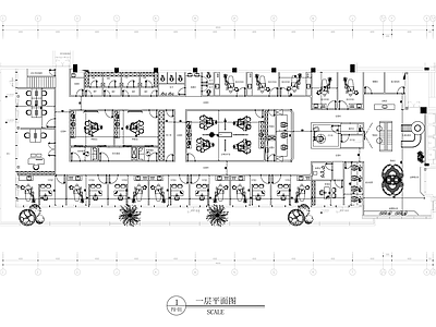 现代医院 牙科医院平面图 口腔医院平面图 诊平面图 施工图