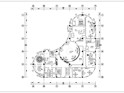 轻奢会所 私人会所 施工图