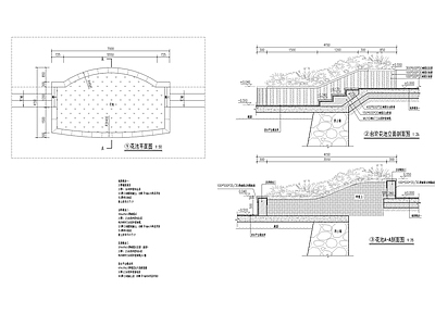 现代其他景观 池 台阶 施工图