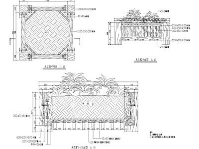 现代其他节点详图 木箱施工详图 施工图