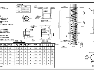 现代其他节点详图 挖孔桩基础 挖孔桩基础节点图 施工图