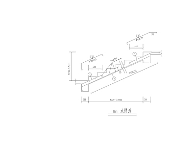 现代楼梯节点 大样 施工图