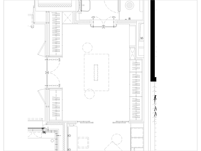 现代衣帽间 衣帽间立面图 施工图