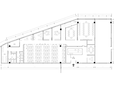 现代简约整体办公空间 施工图